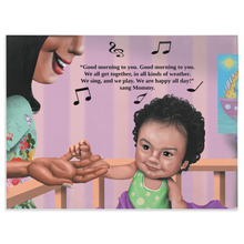 Load image into Gallery viewer, All These Hands "The Good Morning Song" Minky Blanket – Ultra-Plush Softness for Cozy Nights