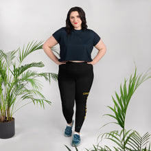 Load image into Gallery viewer, Centered | Gold Plus Size Leggings