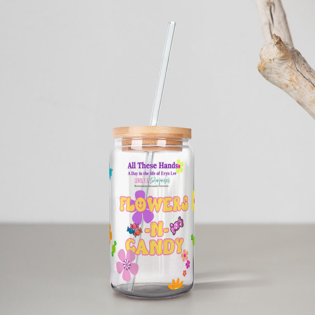 Flowers-n-Candy Soda Can Glasses