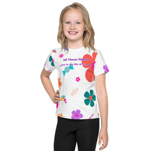Load image into Gallery viewer, Flowers-n-Candy Kids All over print t-shirt front
