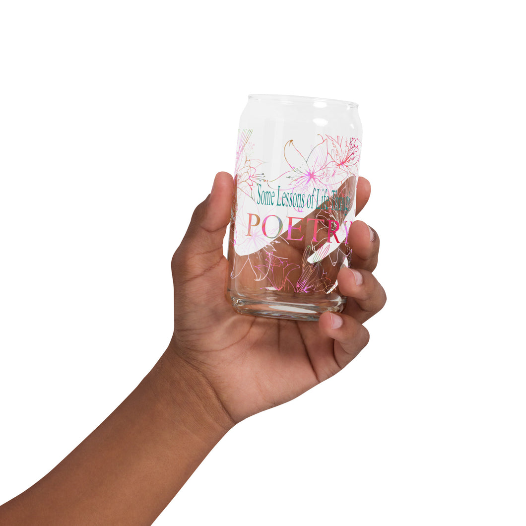 Introducing the Some Lessons of Life Through Poetry Collection Soda Can-Shaped Glass: