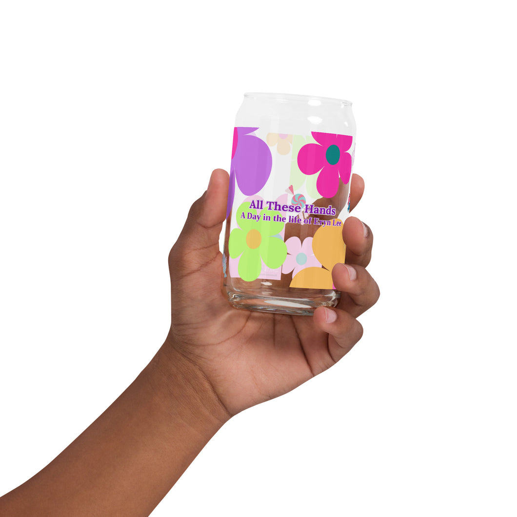 Flowers-n-Candy Can-Shaped Glass