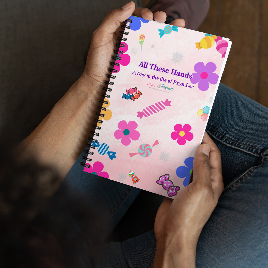 Flowers-n- Candy 140 dotted pages Spiral notebook