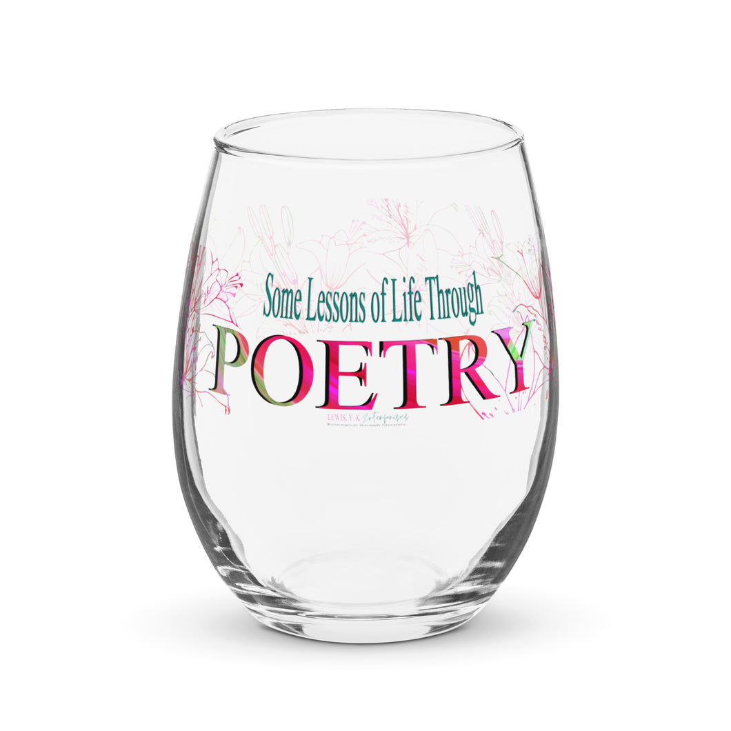 Celebrations with the Some Lessons of Life Through Poetry Collection Glass