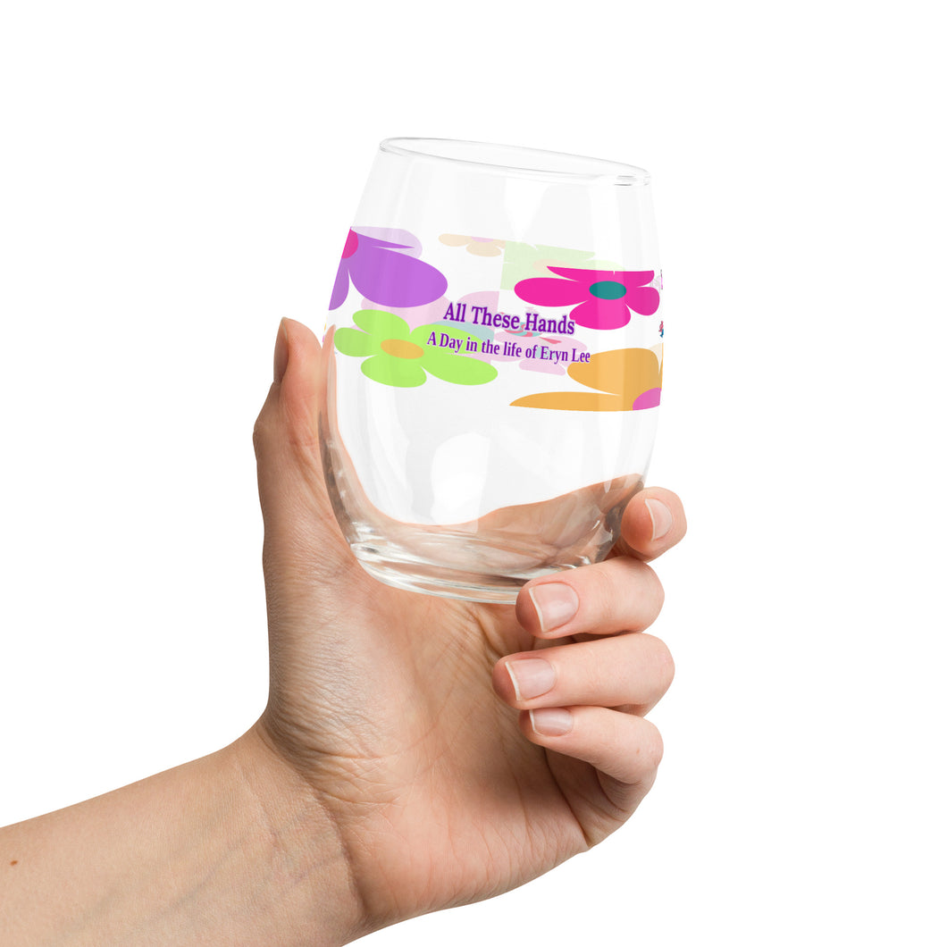 Flowers-n-Candy Stemless wine glass